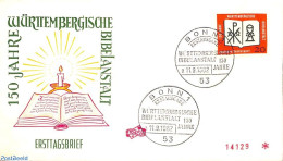 Delcampe - Germany, Federal Republic 1962 Bible Education 1v, First Day Cover, Religion - Science - Religion - Education - Lettres & Documents