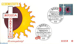 Delcampe - Germany, Federal Republic 1963 Regina Martyrdom 1v, First Day Cover, Religion - Religion - Lettres & Documents