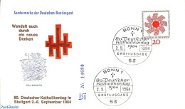 Delcampe - Germany, Federal Republic 1964 Catholic Day 1v, First Day Cover, Religion - Bible Texts - Religion - Lettres & Documents