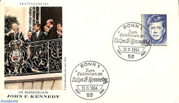 Delcampe - Germany, Federal Republic 1964 J.F. Kennedy 1v, First Day Cover, History - American Presidents - Lettres & Documents