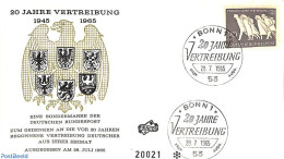 Delcampe - Germany, Federal Republic 1965 Refugees 1v, First Day Cover, History - Refugees - Lettres & Documents
