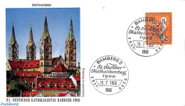 Delcampe - Germany, Federal Republic 1966 Catholic Day 1v, First Day Cover, Religion - Bible Texts - Religion - Lettres & Documents