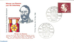 Delcampe - Germany, Federal Republic 1966 W. Von Siemens 1v, First Day Cover, Science - Various - Inventors - Industry - Lettres & Documents