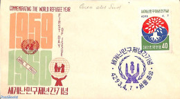 Delcampe - Korea, South 1960 World Refugees Year 1v, First Day Cover, History - Various - Refugees - Int. Year Of Refugees 1960 - Réfugiés