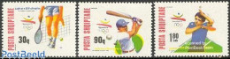 Delcampe - Albania 1992 Olympic Games Barcelona 3v, Mint NH, Sport - Baseball - Olympic Games - Table Tennis - Tennis - Baseball