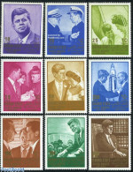 Delcampe - Aden 1967 Mahra, J.F. Kennedy 9v, Mint NH, History - Sport - Transport - American Presidents - Sailing - Space Explora.. - Vela