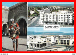 Delcampe - CPSM/gf  MEKNES (Maroc)   Multivues. *2822 - Meknes