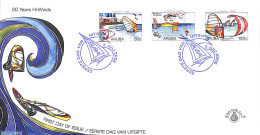 Delcampe - Aruba 2006 20 Years Hi-Winds 3v, First Day Cover, Sport - Transport - Various - Sailing - Ships And Boats - Tourism - Vela
