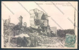 Delcampe - Messina Terremoto Città Corso Cavour Cartolina ZB9790 - Messina