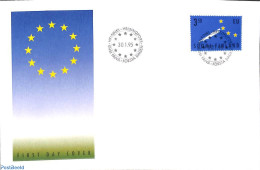 Delcampe - Finland 1995 European Union 1v, First Day Cover, History - Europa Hang-on Issues - Briefe U. Dokumente