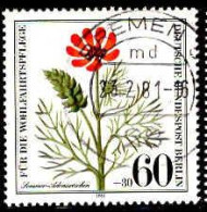 Delcampe - Berlin Poste Obl Yv:592 Mi:631 Für Die Wohlfahrtspflege Sommer-Adonisröschen (TB Cachet à Date) Bremen 23-2-81 - Autres & Non Classés