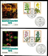 Delcampe - Berlin Poste Obl Yv:535/538 Bienfaisance Fleurs Des Forêts Fdc Berlin 12-10-78 - Autres & Non Classés