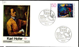 Delcampe - Berlin Poste Obl Yv:534 Mi:572 Karl Hofer Le Bain Fdc Berlin 1-10-78 - Moderne