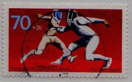 Delcampe - Berlin Poste Obl Yv:529 Mi:568 Für Den Sport Escrime (cachet Rond) - Esgrima