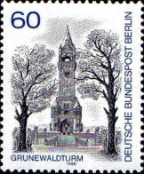 Delcampe - Berlin Poste N** Yv:597 Mi:636 Grunewaldturm - Monuments