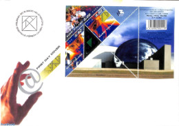 Delcampe - Finland 2000 Science, Holograph S/s, First Day Cover, Various - Holograms - Briefe U. Dokumente