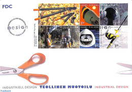 Delcampe - Finland 1999 Design 6v In Booklet, First Day Cover, Nature - Performance Art - Science - Sport - Fishing - Music - Mus.. - Briefe U. Dokumente