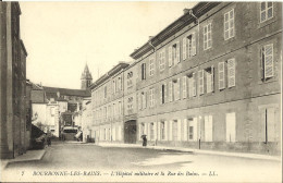 Delcampe - 10429 CPA Bourbonne Les Bains - L'Hopital Militaire Et La Rue Des Bains - Bourbonne Les Bains