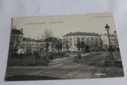 Delcampe - Chalon Sur Saone Square Chabas 1908 - Chalon Sur Saone