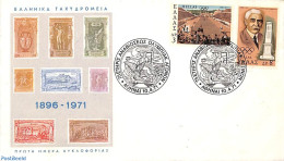 Delcampe - Greece 1971 Olympic Games 2v, First Day Cover, Sport - Olympic Games - Lettres & Documents