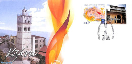 Delcampe - Greece 2004 Personal Stamp Olympics 1v+tab, First Day Cover, Sport - Olympic Games - Lettres & Documents