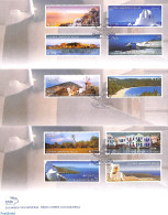 Delcampe - Greece 2004 Islands 10v, First Day Cover, Nature - Transport - Various - Trees & Forests - Ships And Boats - Mills (Wi.. - Lettres & Documents
