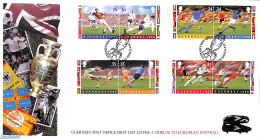 Delcampe - Guernsey 1996 Football Games 4x2v [:], First Day Cover, Sport - Football - Guernsey