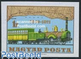 Delcampe - Hungary 1971 Railways 125th Anniversary 1v Imperforated, Mint NH, Transport - Various - Railways - Maps - Ungebraucht