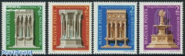 Delcampe - Hungary 1975 Stamp Day, Eur. Monuments 4v, Mint NH, History - Europa Hang-on Issues - Stamp Day - Ungebraucht