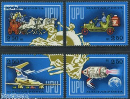 Delcampe - Hungary 1974 UPU Centenary 4v, Mint NH, Transport - Ungebraucht