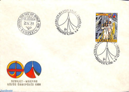 Delcampe - Hungary 1980 Intercosmos 1v, First Day Cover, Transport - Space Exploration - Briefe U. Dokumente