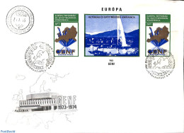 Delcampe - Hungary 1974 European Safety Conference S/s, First Day Cover, History - Transport - Various - Europa Hang-on Issues - .. - Briefe U. Dokumente