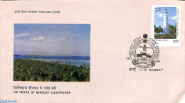 Delcampe - India 1985 Minicoy Lighthouse 1v, First Day Cover, Various - Lighthouses & Safety At Sea - Lettres & Documents