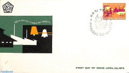 Delcampe - Indonesia 1972 Textile Technology 1v, First Day Cover, Various - Industry - Textiles - Usines & Industries