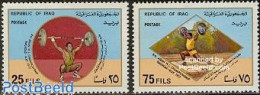 Delcampe - Iraq 1977 Weight Lifting Championship 2v, Mint NH, Sport - Sport (other And Mixed) - Weightlifting - Pesistica