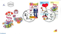Delcampe - Israel 2003 Greeting Stamps 3v, First Day Cover, Various - Greetings & Wishing Stamps - Lettres & Documents