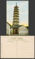 Delcampe - China Old Colour Postcard Canton 9 Nine Story Flower Pagoda Temple Native Houses - China