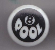 Delcampe - Pin's En Porcelaine  Thosca Limoges  Pool Billard   Réf 7619JL - Billiards