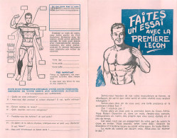 Delcampe - Depliant Publicité ROBERT DURANTON Sculpture Humaine C.1950 / First Lesson Gym Ad - Advertising