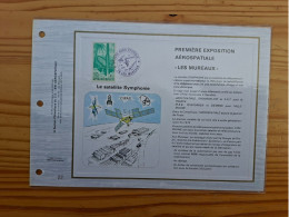 Delcampe - Feuillet Artistique / Souvenir Philatélique - Le Satellite Symphonie / Aérospatiale Les Mureaux - 1974 - TLP - Documents De La Poste