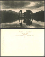 Delcampe - Ceylon Old Real Photo Postcard A Corner Of Kandy Lake View, Palm Trees Mountains - Sri Lanka (Ceylon)