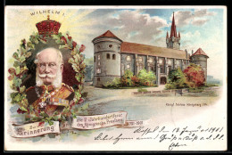 Delcampe - Lithographie Königsberg I. Pr., 2. Jahrhundertfeier Des Königreichs Preussen 1901, Kaiser Wilhelm I. - Ostpreussen