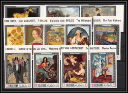 Delcampe - 533m Ras Al Khaima MNH ** N° 229 / 244 B Non Dentelé (Imperf) Tableau (Painting) 12 Valeurs Van Gogh - Impressionisme