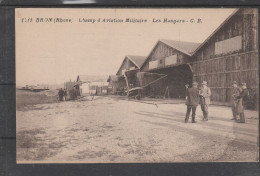 Delcampe - 69 - BRON - Champ D' Aviation Militaire - Les Hangars - Bron