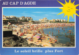 Delcampe - 34 CAP D AGDE LA PLAGE DU MOLE - Agde