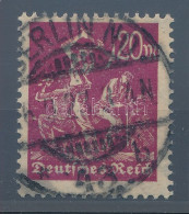Delcampe - O Deutsches Reich 1922 20M Fekvő Vízjellel. Szép és Nagyon Ritka Darab, Vizsgálójellel Mi 141y. Signed Bechtold, Infla B - Altri & Non Classificati