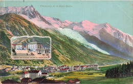 Delcampe - Chamonix Mont Blanc * Cpa Illustrateur * Hôtels De France , Union Et Terminus - Chamonix-Mont-Blanc