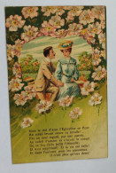 Delcampe - Dd198 Cartolina Cpa  A Rilievo  Innamorati Cupido - Couples