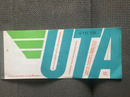 Delcampe - UTA Billet De Passage Et De Bagages/Passenger Ticket And BaggagePARIS>MONTPELLIER>PARIS1970(Transporteur AIR INTER) - Tickets