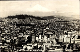 Delcampe - Photo CPA Portland Oregon USA, Mt. Hood, Panorama, Stadtansicht Mit Berg Im Hintergrund - Autres & Non Classés